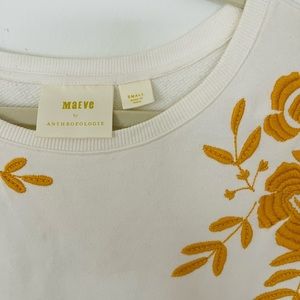 Anthropologie MAEVE small embroidered top Excellent condition
